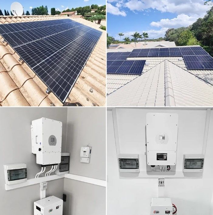 تخزين 10000W نظام الطاقة الشمسية 120v 240v مرحلة منفصلة 8KW 10KW 20KW 30KW 50KW نظام الطاقة الشمسية 10 Kw الهجينة
