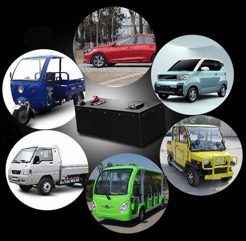 بطارية الليثيوم 48V 100Ah LiFePO4 3000+ دورة عميقة مع طاقة احتياطية BMS للسيارة الكهربائية ثلاثية الدراجات