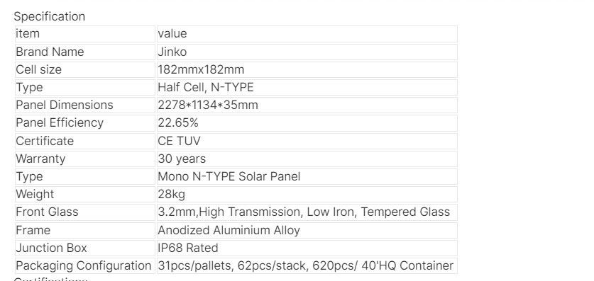 لوحات الطاقة الشمسية جينكو Qcells 560W 565W 570W 575W 580W لوحة الطاقة الطاقة الشمسية Pv Panel Array